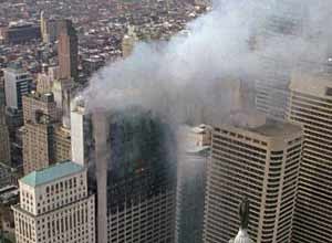 AP Photo/George Widman, FileSmoke pours from the One Meridien Plaza building in Center City Philadelphia in this February 1991 photo.