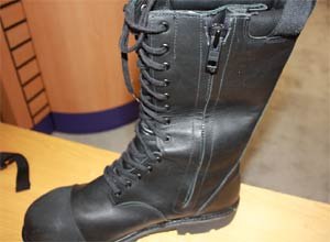 Photo Scott M. BrunerThe Commander is the zip and lace model in Lion Apparel's new Technical Footwear line. It was first introduced at FDIC in Indianapolis.