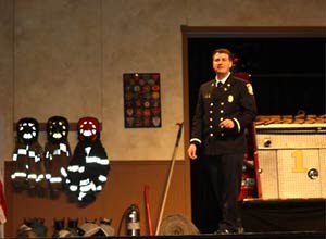 Photo Jamie ThompsonLt. Ricci delivers the keynote speech.