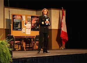 Photo Jamie Thompson Chief Horvath speaks at FDIC.