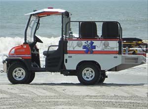 Photo All Terrain ResponderThe EMT unit is demonstrated at Pawley's Island, S.C.