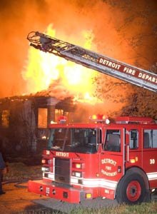 Photo Jason Frattini Detroit firefighters responded to 169 fires during Halloween weekend.