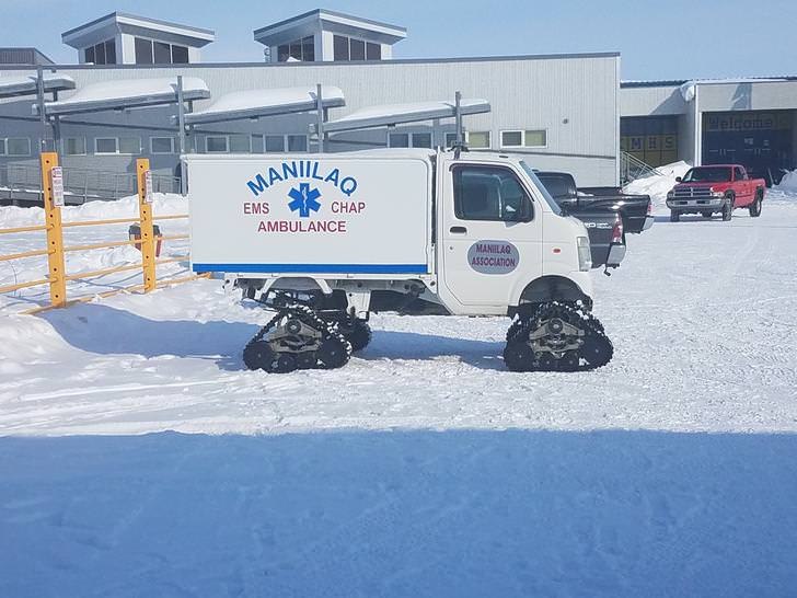 The Maniilaq EMS Association ambulances are equipped for the snow.