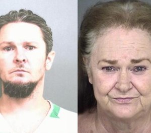 Brandon Viator, 46, escaped with the help of his mother, Madge Viator, 66, while being transported to court Tuesday.