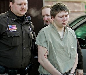 In this March 3, 2006, file photo, Brendan Dassey, is escorted out of a Manitowoc County Circuit courtroom in Manitowoc, Wis. (AP Photo/Morry Gash, File)