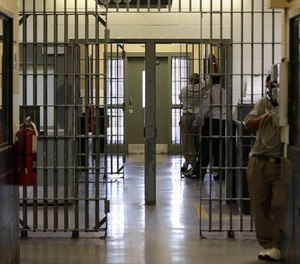 This Friday, May 26, 2017 shows a unit inside Franklin Correctional Center in Bunn, N.C.