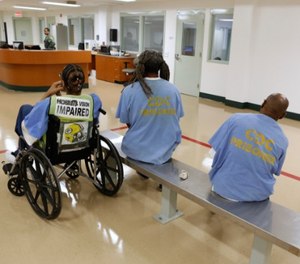 Inmates await mental health treatment at a California facility. Mental health care for inmates will be a key component of the new contract at Volusia County Branch Jail. (AP Photo/Rich Pedroncelli)
