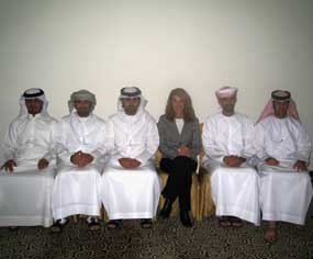 PoliceOne Columnist Betsy Brantner Smith is seated with her students from Abu Dhabi Police Department during a January 2010 training session in Dubai, United Arab Emirates.