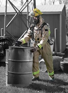 Photo Courtesy Lion ApparelLion Apparel's MT94 CBRN is a one-piece, rearentry suit particular designed to meet vapor, liquid and FR protection, without sacrificing mobility, according to Lion Apparel.
