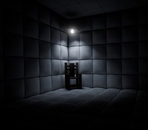 The restraint chair is intended to control physically aggressive, self-destructive, or otherwise violent inmates who cannot be controlled by other means.