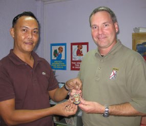 Vest For Life co-founder Clint Reck traveled to the Philippines to meet Captain Bong Dalmatia of the Philippine National Police Force in 2009. 