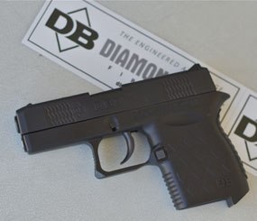 The Diamondback Firearms DB9 is a palm-sized, 11 ounces in weight, 6+1 9mm handgun that is only eight tenths of an inch wide. (PoliceOne Image) 