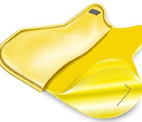 An overlay of the various types of DuPont Kevlar material that is featured in the MN01 II. These materials are critical to the performance, comfort, and special threat capabilities of the Safariland MN01.
