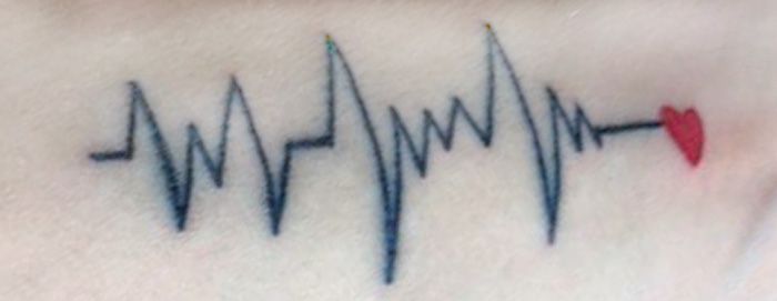 My ECG Tattoo | Thought it would look cool. Everyone likes i… | Flickr