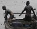 Chinese firefighters in oil spill