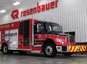 Photo RosenbauerRosenbauer's Smart Cab Rescue Pumper utilizes Green Star Idle Reduction Technology.
