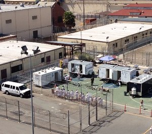 The medical professionals made the difficult but necessary decision to temporarily turn off the water at San Quentin and proceed with the investigation that resulted in discovering the source of the exposure, the cooling towers. The investigation led to the development of new maintenance protocol for use statewide. (Photo/San Quentin State Prison)