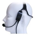 Bone Conduction (Temple Transducer) Headset w/ Standard & Finger PTT (PTHS-SPTT)