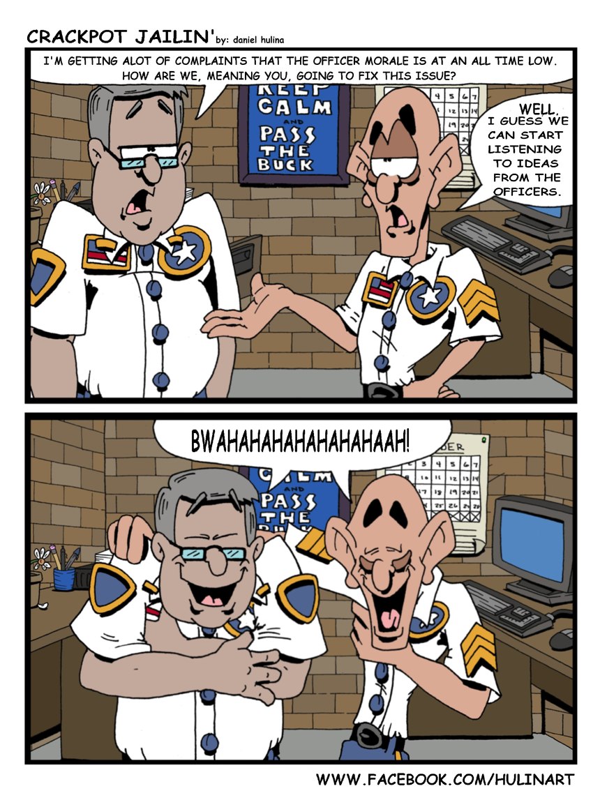 Human Behavior Correctional Education Comic Correctional officer humor comic: Morale