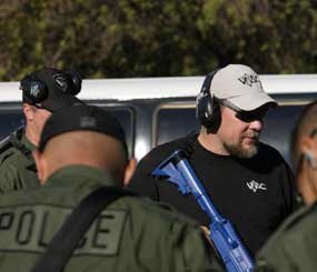 Above, PoliceOne Contributor Kyle E. Lamb trains members of the Fremont (Calif.) PD Tactical Team.
