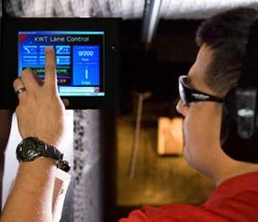 The Meggitt XWT runs on a Windows-based touch-screen PC that transmits commands via 802.15.4 communication protocol. When the system begins running out of battery power, the unit automatically runs back up the rail to the “home” position, docks, resets, and begins recharging.