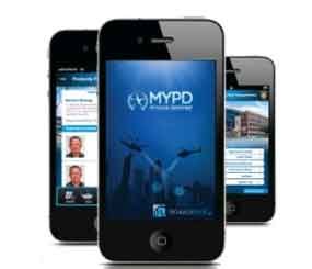 Features include anonymous tips, one-touch dialing to a police department, and citizen surveys.