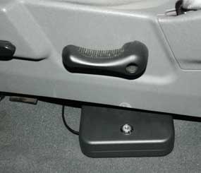 I keep the Nano-vault cabled to the seat bracket in my pickup, allowing me to secure my pistol when I reach a no-carry spot.