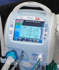 Easy to read display is one hallmark of the Newport HT70 Plus ventilator.