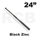 24" Black Zinc Baton