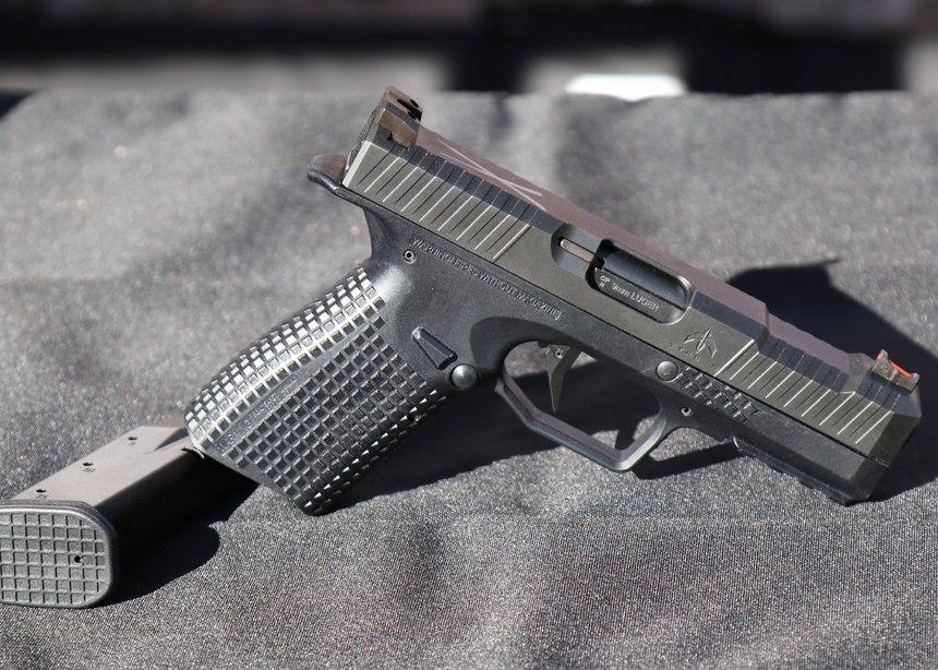 The Archon Type B is a 15-round 9mm handgun that does not look much different than typical striker-fired guns. The advanced ergonomics, short reset trigger, unusual locking system and engineered reliability put it in a league of its own.