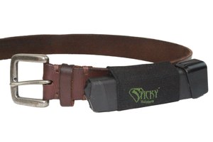 The Belt Slider allows you to securely carry a single stack mini mag (or knife or tourniquet) in a horizontal fashion.