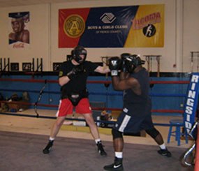 The author, sparring at the Tacoma Boxing Club, September 2010. (PoliceOne Image)