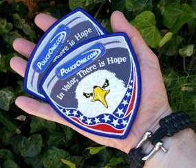 Wherever I go, I carry a couple PoliceOne patches in my pocket. I do this so I can hand them to the coppers I meet in my travels. Today, I put one patch in an envelope and sent it to Colorado, and another in an envelope now en route to Massachusetts. (PoliceOne Image)