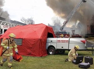 The Reeves Incident Command Post can be configured by DHS Systems to provide satellite communications, Internet access, and integrated command and control systems.