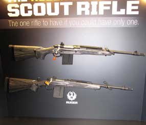 In December 2010, Sturm, Ruger & Co., Inc. introduced the Gunsite Scout Rifle, a compact bolt action chambered for the .308 Winchester.
