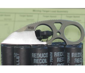 The Snarl is a one-piece sheepsfoot blade with two generously-sized knuckle holes for a handle. (CorrectionsOne Image)