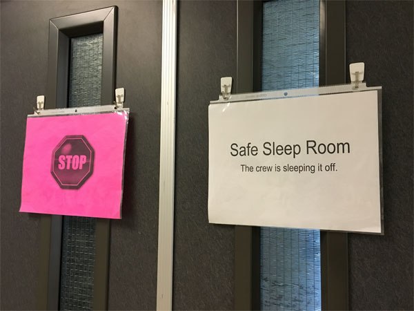 Safe Sleep Room for Paramedics