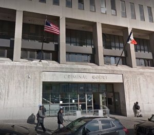 The inmate became combative Wednesday night after he refused to be transported from the Bronx Criminal Courthouse.