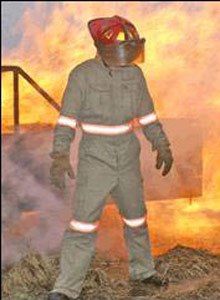 Photo Courtesy Ashburn Hill Corp.TECGEN XTREME is single layer turnout gear for non-structural fires, which provides three times the total heat loss of standard turnout gear.