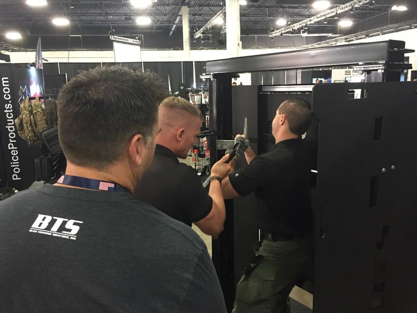 The Tactical Door from Bear Training Solutions breaks down into five parts for easy transport to training venues.