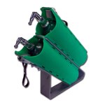 Twin Slide-Out "D" Cylinder Brackets With Mounting Stand