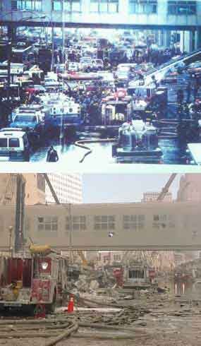 New York responders had learned their lesson and kept half of the street free of emergency vehicles to facilitate the flow of resources. (PoliceOne Image)