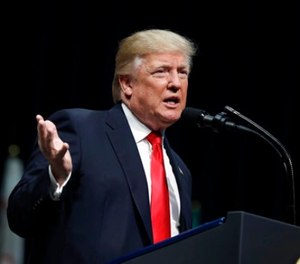 President Donald Trump speaks during the FBI National Academy graduation ceremony, Friday, Dec. 15, 2017, in Quantico, Va.