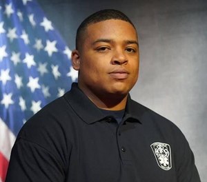 TyVaughan Eldridge, 25, had no apparent issues before a run that was part of recruit school.