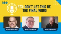 ET3: Don’t let this be the final word