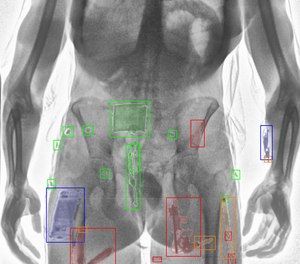 ADANI Systems’ new Conpass Smart DV body scanner identifies concealed items by atomic weight and assigns color-specific highlights by category to enhance the X-ray image for easier threat detection and identification.