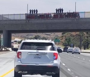 CDRC staff were joined by public safety employees from Corona Police Department, California Highway Patrol, Corona Fire Department, Riverside County Fire Department, and Riverside County Coroner’s Office to honor Officer Mendoza with a vehicle procession on May 30.
