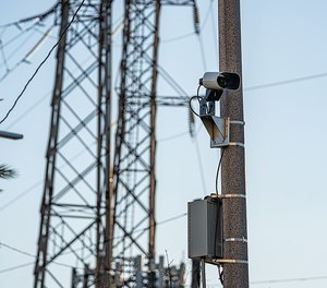 A New Orleans PD ALPR scanner at North Peters Street and Esplanade Avenue in New Orleans, Louisiana.