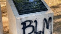 Fort Worth Police and Firefighters Memorial vandalized with 'BLM,' 'ACAB' tags