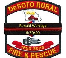 The De Soto Rural Fire Protection District announced the sudden death of Lt. Ron Wehlage, 40, at his home this week. (Photo/De Soto Rural Fire Protection District Facebook)